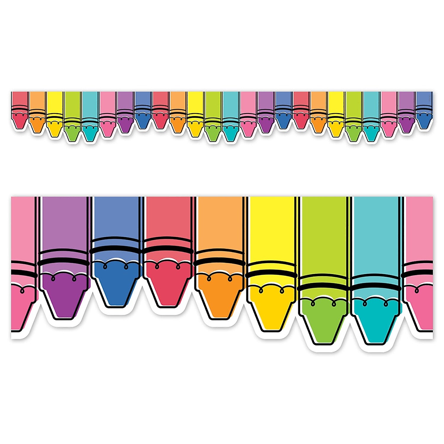 Creative Teaching Press Core Decor Doodle Crayons EZ Border, 48', Multicolored, 3/Bundle (CTP10933-3)