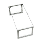 Plastic Snap-Together Hanging Folder Frame, Legal/letter Size, 18" To 27" Long, White/silver Accents