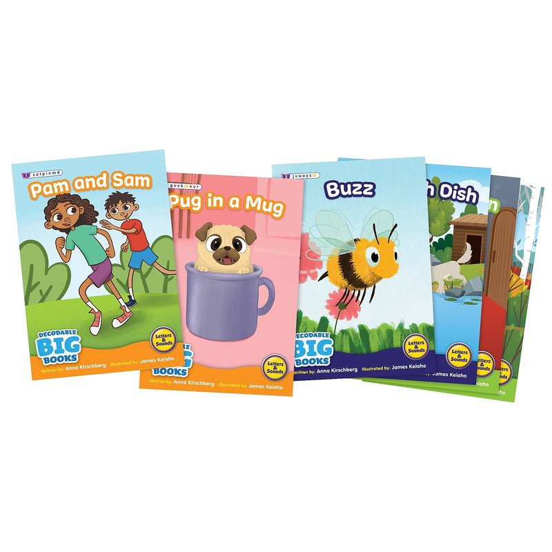 Beanstalk Books Decodable Big Books Fiction Boxed Set, 6/Set (JRLBB159)