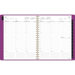 2025-2026 AT-A-GLANCE Contemporary 8.25" x 11" Academic Year Weekly & Monthly Planner, Faux Leather Cover, Purple
