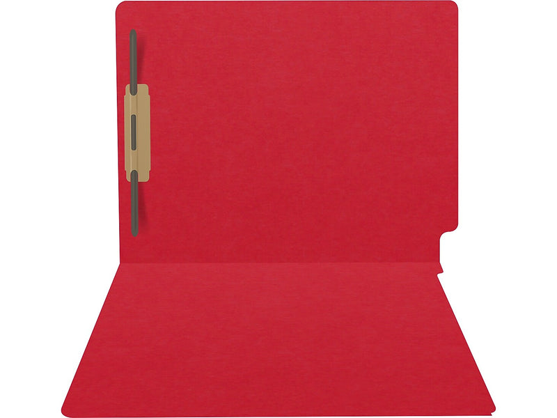 Medical Arts Press Heavy Duty End Tab File Folder, Straight-Cut, Letter Size, Red, 40/Box (S-09461-RED)