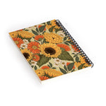 DENY Designs Sunflower Meadow Calm Green 1-Subject Professional Notebooks, 5.5" x 8.25", Dotted, 60 Sheets (80987-NOBS01)