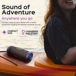 Treblab Wireless Bluetooth Speaker, Waterproof, Black (HD77)