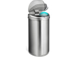 Nine Stars Stainless Steel Sensor Trash Can, 13.2-Gallon, Silver (DZT-50-29SL)