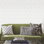 York Wallcoverings Stripped Hexagon Peel and Stick Wallpaper (RMK10705WP)