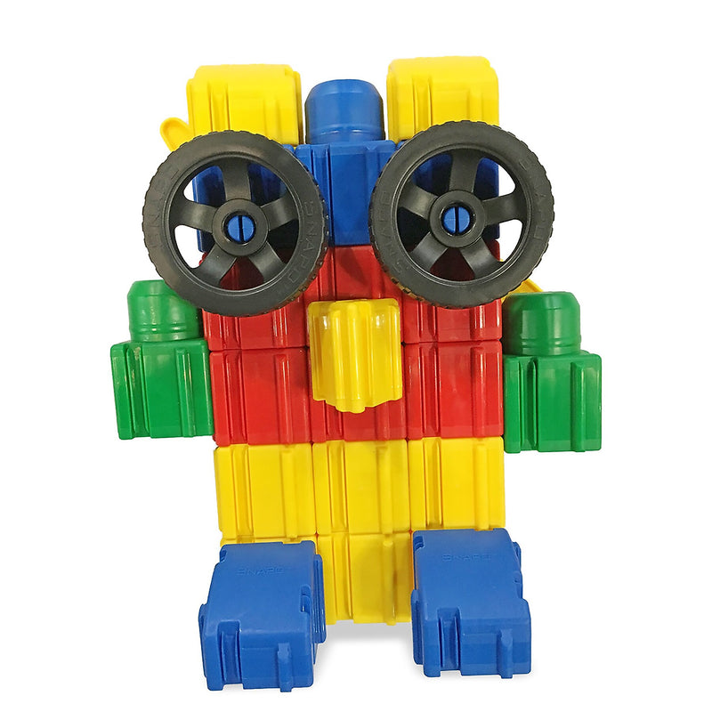 Snapo Jr. Building Blocks Beginner Builder's Kit, 60 Pieces/Set (SNP3260)