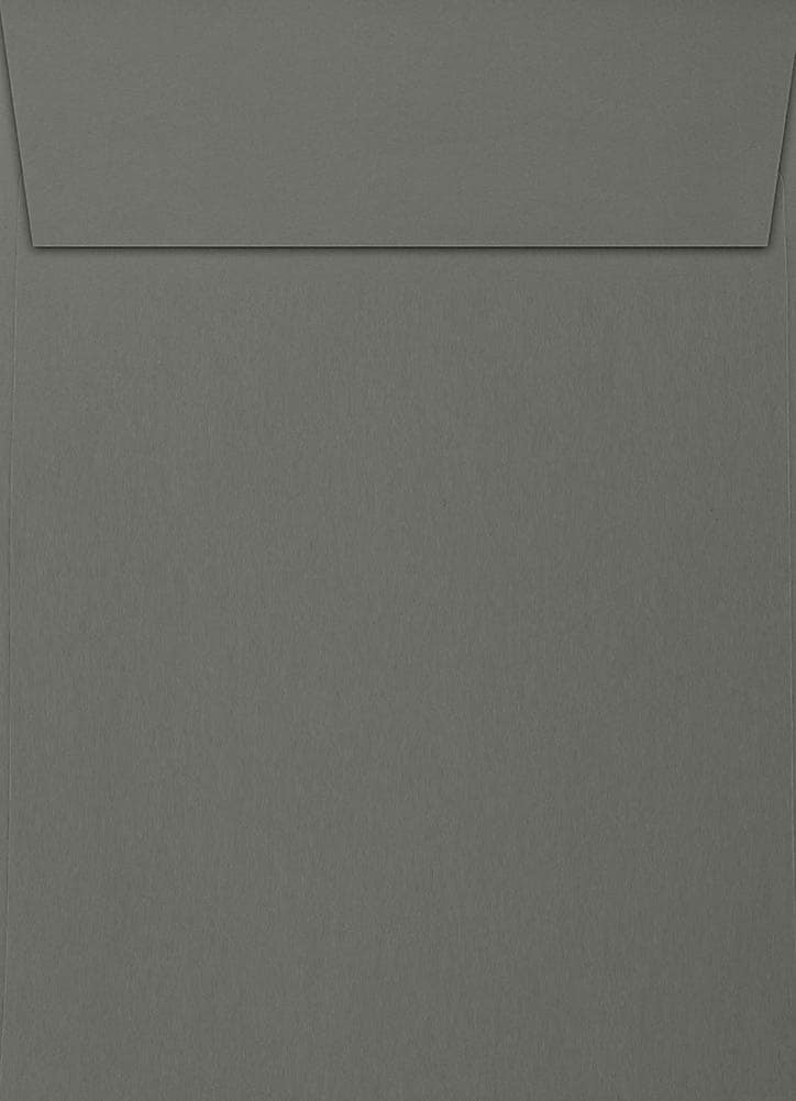 JAM Paper Self Seal A7 Envelope, 5 1/4" x 7 1/4", Smoke Gray, 50/Pack (4880V-80-50)