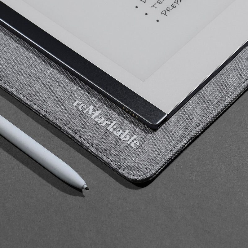 reMarkable Polymer Weave 10.3" Folio for reMarkable 2 Tablet and Marker/Marker Plus, Gray (RM310)