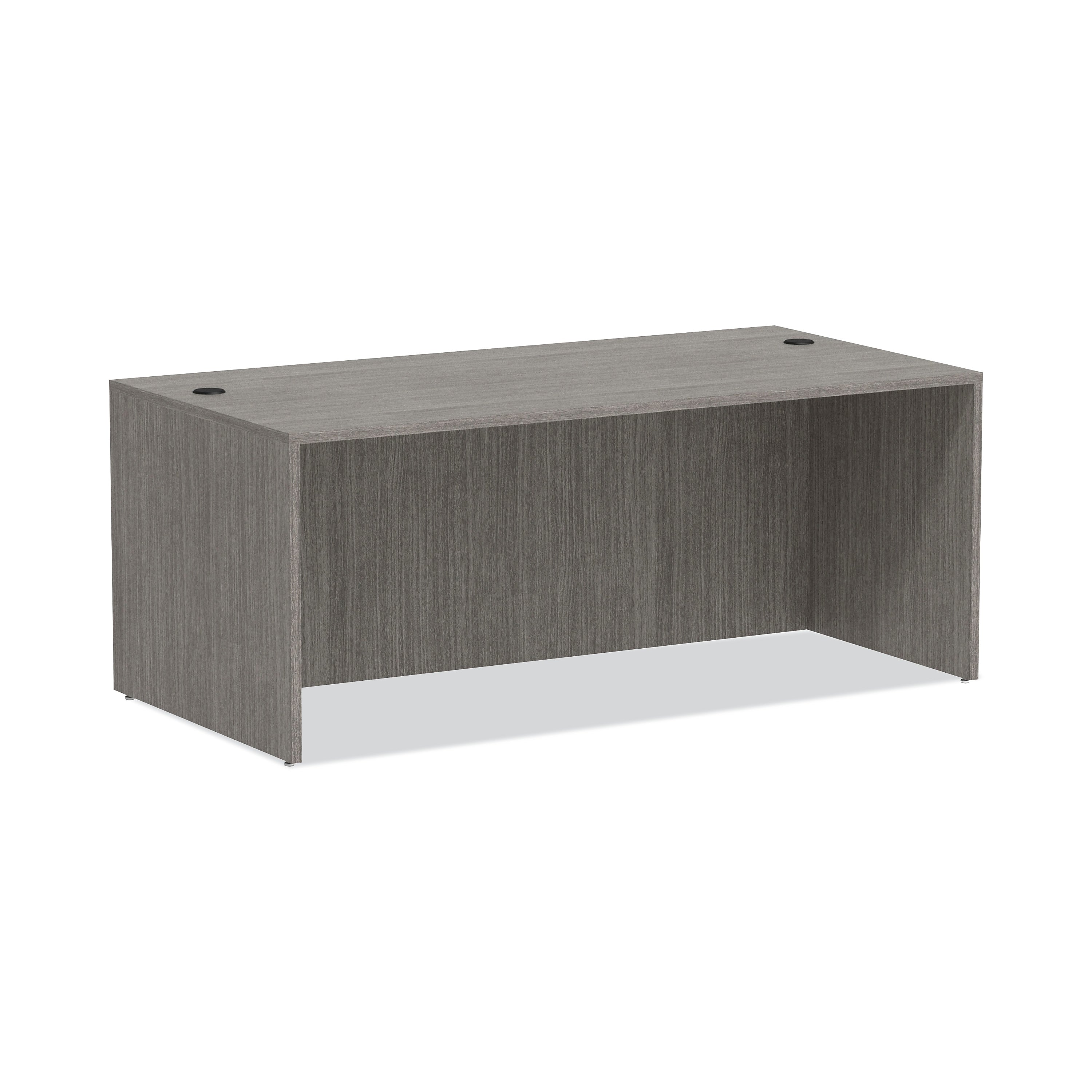 Alera Alera Verona Veneer Series Straight Front Desk Shell, 71" x 35.5" x 29.63", Gray