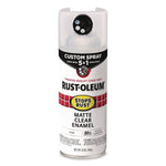 Rust-Oleum Stops Rust Enamel Spray Paint, Matte Clear, 12 oz., 6/Carton (376868)