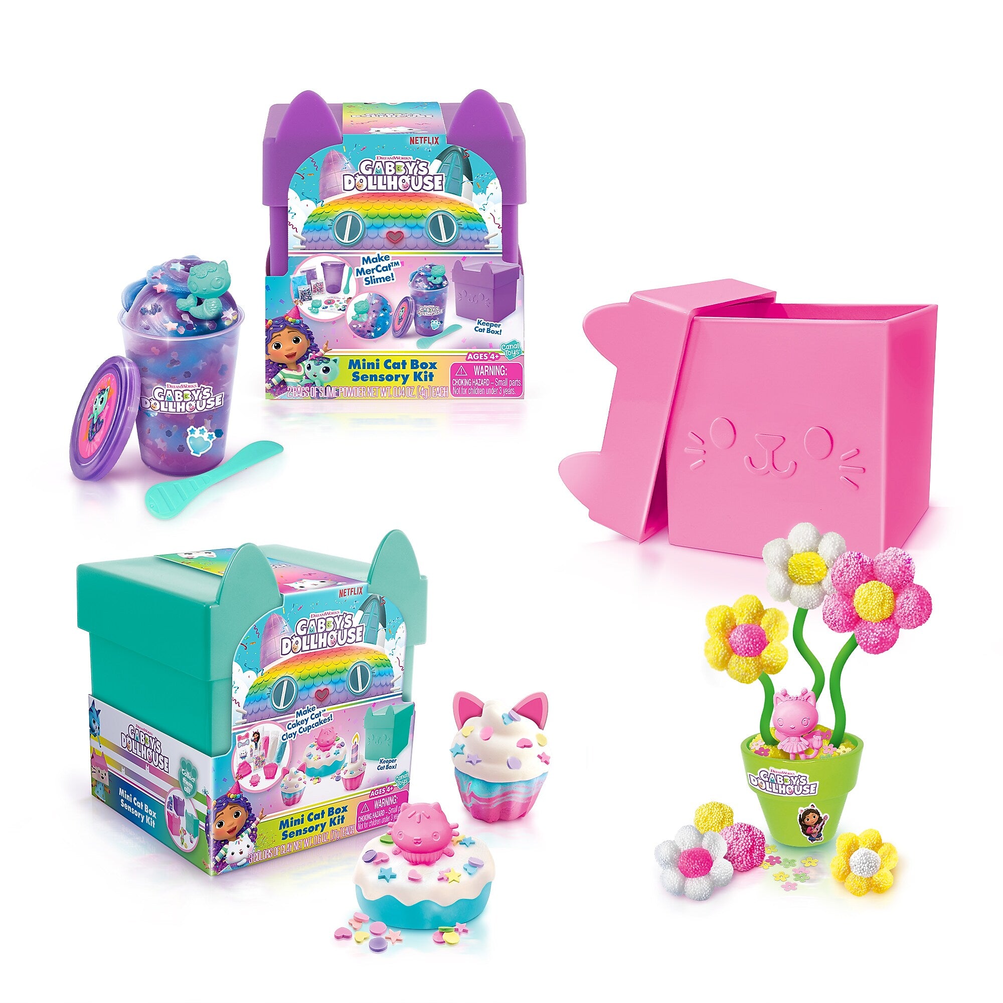 DreamWorks Gabby's Dollhouse Cat Box Sensory Compound Kit (843011-24)