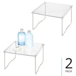 iDESIGN Stackable Cabinet Shelf Riser, Clear, 2/Pack (28988M2)