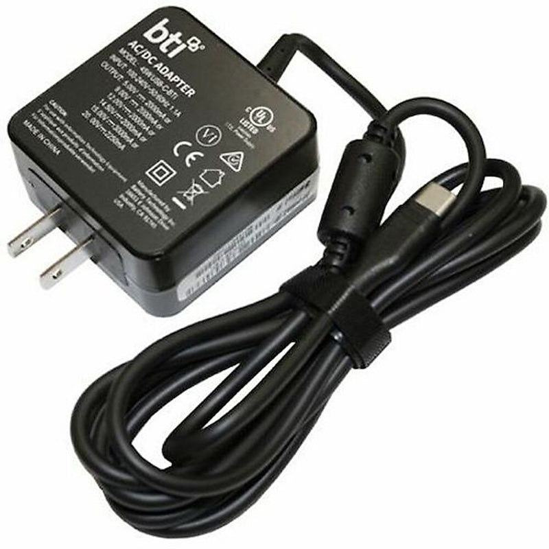 BTI 45W USB-C Laptop Adapter & Charger for Lenovo IdeaPad 3 CB-14IGL05 Laptop, Black (5A10W86293-BTI)
