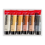 Amsterdam Metallic Acrylic Paint, Assorted Colors, 6/Pack (AMS17820501)