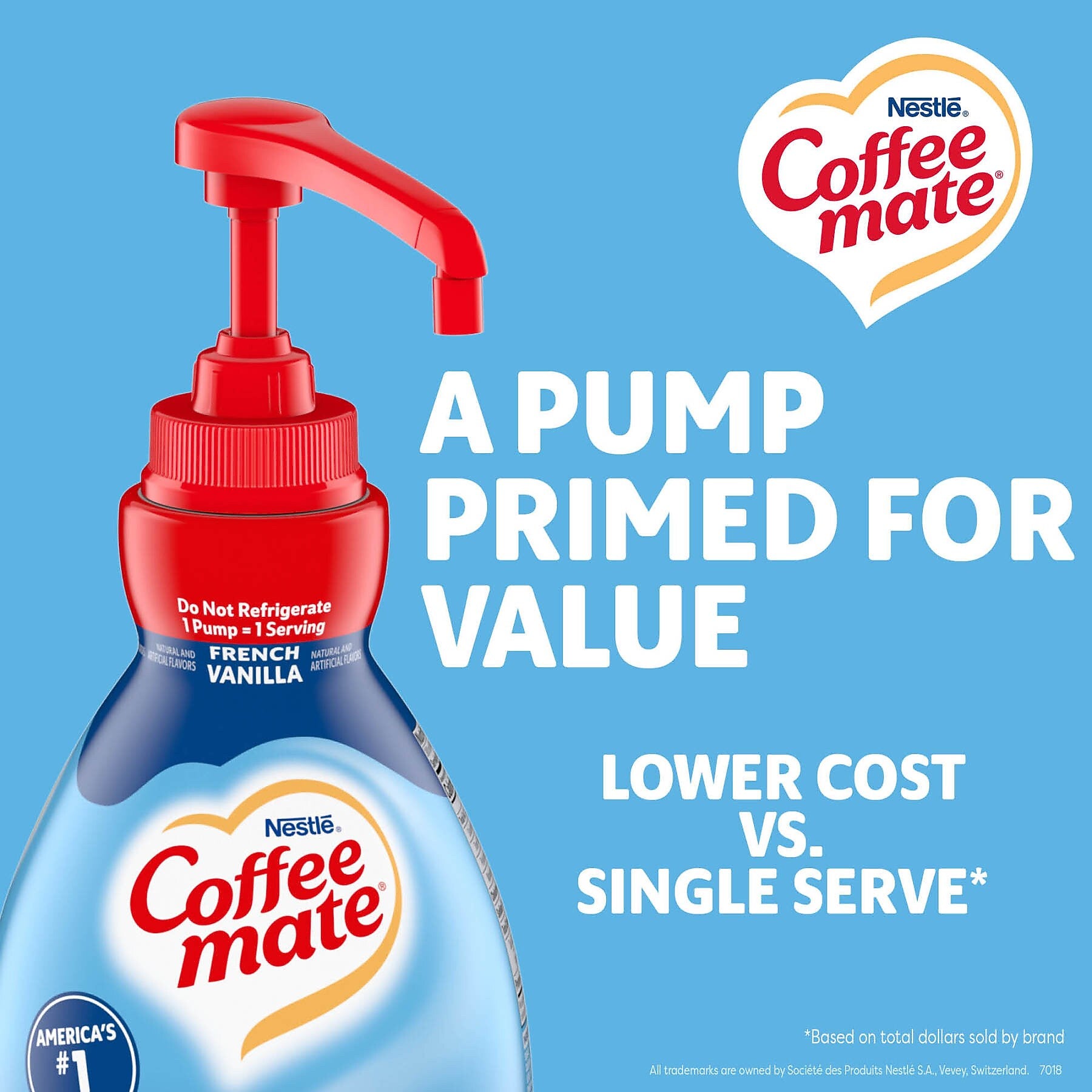 Coffee mate French Vanilla Liquid Creamer, 50.7 oz. (77911)