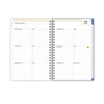 2025-2026 Day Designer for Blue Sky Climbing Floral 5" x 8" Academic Year Weekly & Monthly Planner, Plastic Cover (137881-A26)