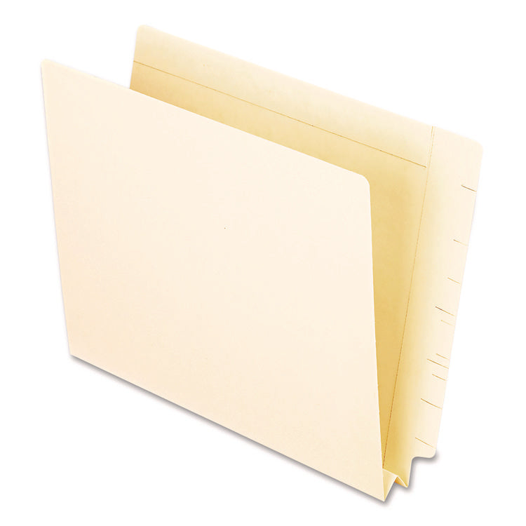 Manila End Tab Expansion Folders, Straight Tabs, Letter Size, 1.5" Expansion, Manila, 50/Box