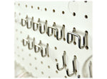 Azar 72-Piece Pegboard Organizer Accessory Kit, Clear/Silver, Each (900955)