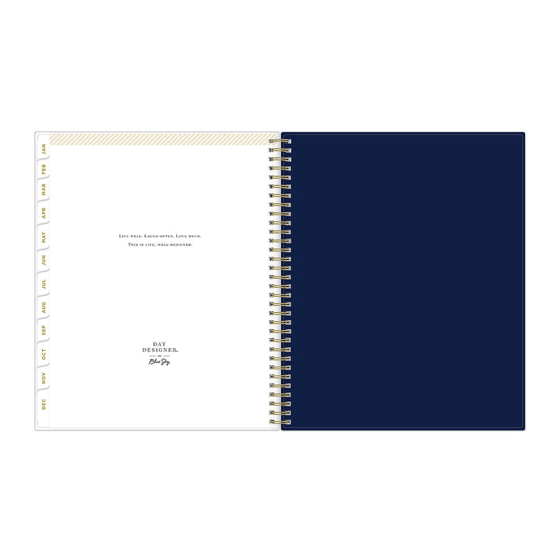 2026 Blue Sky Day Designer Meadow 8.5" x 11"  Weekly & Monthly Planner, Plastic Cover, Multicolored (147222-26)