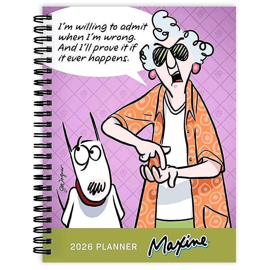 2026 TF Publishing Maxine 6.5" x 8" Weekly & Monthly, Paperboard Cover, Multicolored (26-9230)