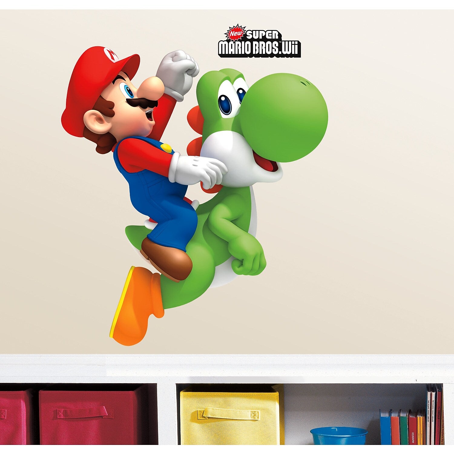 York Wallcoverings Nintendo - Yoshi/Mario Giant Children's Decals (RMK1918GM)