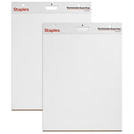 Staples Stickies Easel Pad, 25" x 30", 30 Sheets/Pad, 2 Pads/Pack (23447)