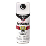 Rust-Oleum Stops Rust Protective Enamel Spray Paint, Flat White, 12 oz. (376856)