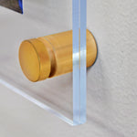 Azar Poster Holder, 15" x 18", Wall Mounted, Gold, Acrylic (105510-GLD)