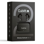 Cubitt Gen 2 Wireless Active Noise Canceling Earbuds, Bluetooth, Black (CTEG2-1)