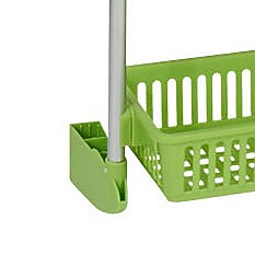 Household Essentials OTD 6-Shelf Hanging Storage Rack, 57" x 19.25" x 6.25", Green (2151-1)