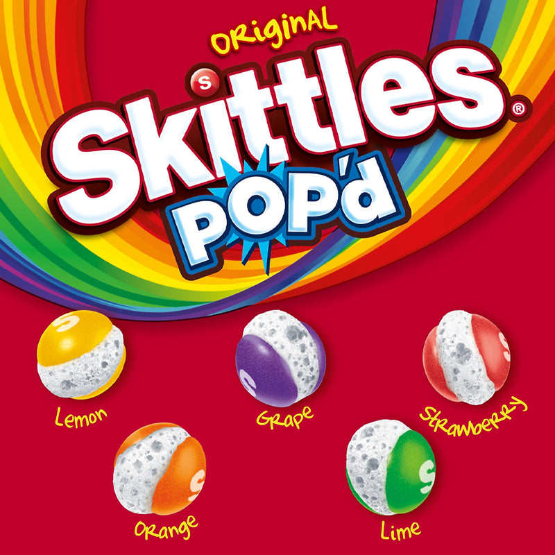 SKITTLES POP'd Originals Freeze Dried Candy, Assorted Flavors, 5.5 oz. (471736)
