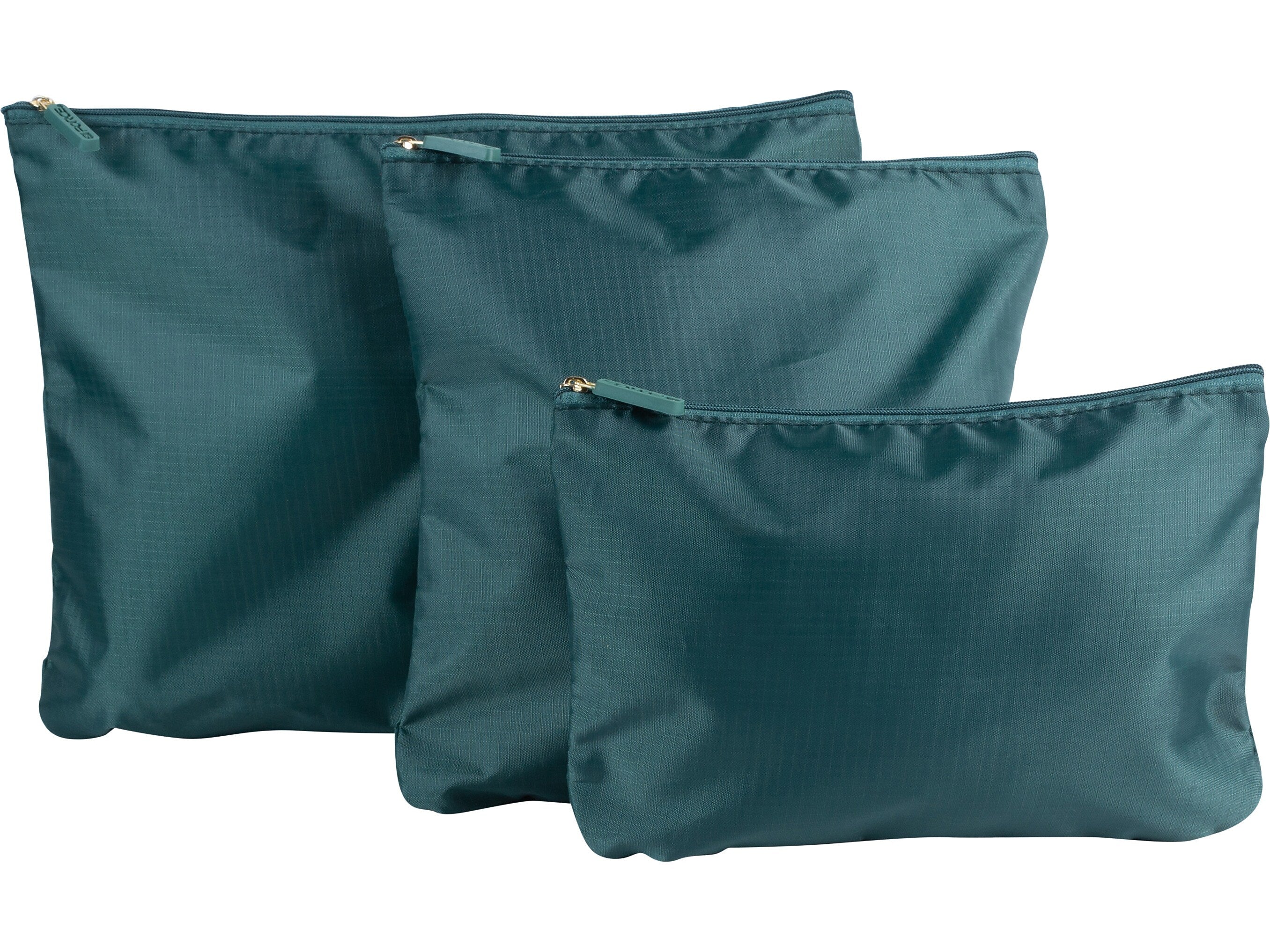 G Force 6-Piece Fabric Travel Pouch Set, Water Resistant, Emerald (27105-EMERALD)