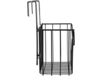 Household Essentials Iron Over-the-Door Basket, Black (1276-1)