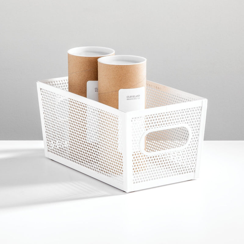 mDesign Steel Organizer, Matte White (25989)