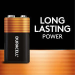 Duracell Coppertop 9V Alkaline Battery, 4/Pack (MN16RT4Z)