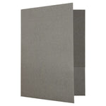 JAM Paper Two-Pocket Linen 2 Pocket Cardstock Presentation Folder, Gray, 25/Pack (386LGYA)