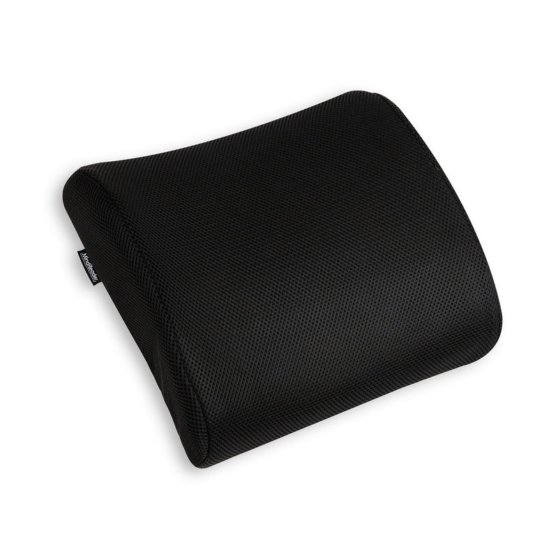 Mind Reader Memory Foam Ergonomic Lower Back Cushion Office Chair Support, Black (BACKFOAM-BLK)