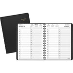 2026 AT-A-GLANCE 8.5" x 11" Daily Appointment Book, Faux Leather Cover, Black (70-222-05-26)