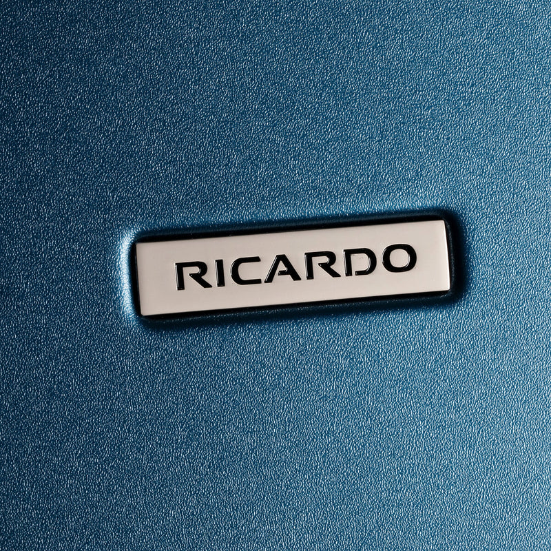 Ricardo Beverly Hills Cambria 20" Hardside Carry-On Suitcase, 8-Wheeled Spinner, Blue Pearl (140-20"498-4WB)
