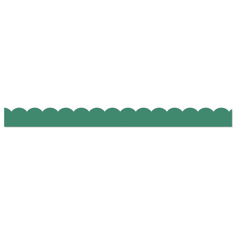 Carson Dellosa Education Grow Together Scalloped Borders, 3"x 3', Jade Green, 6/Bundle (CD-108489-6)