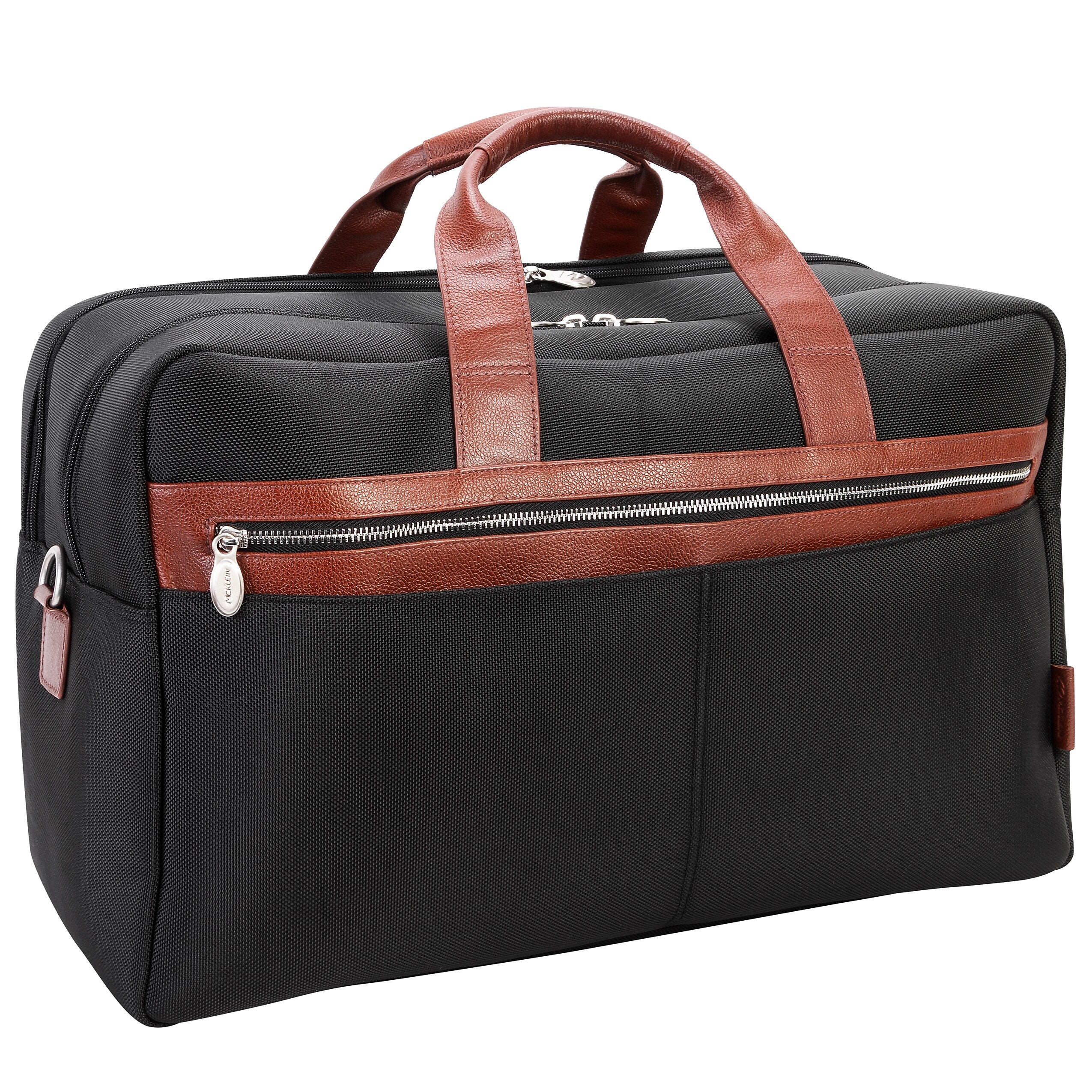 McKlein Wellington 21" Nylon Carry-On Travel Duffel, Black (79115)