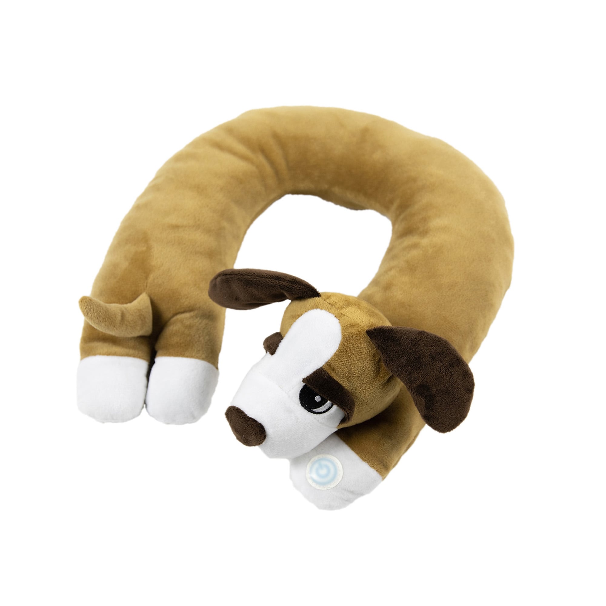Bouncyband Sensory Vibrating Puppy Stuffed Animal, Brown/White (BBAVNDO)