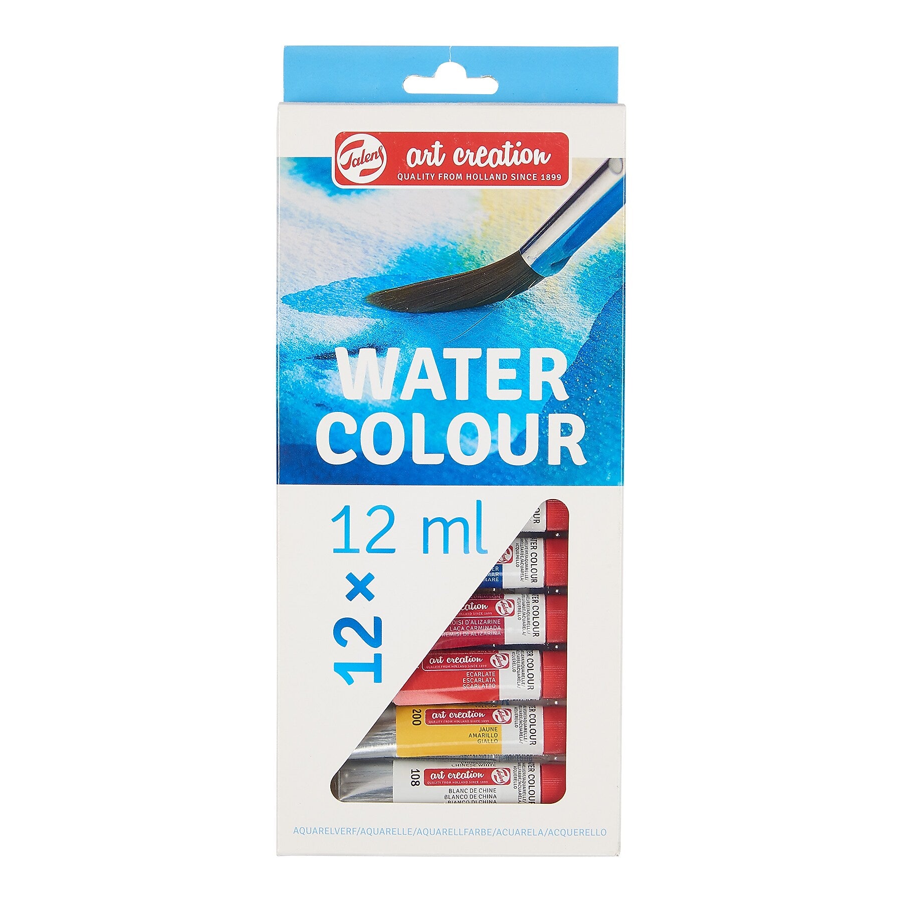 Talens Art Creation Watercolor Paint, Assorted Colors, 12mL, 12/Set, 2 Sets/Bundle (TLN9022012M-2)