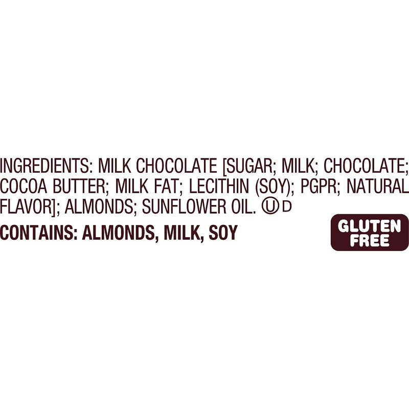 HERSHEY'S Milk Chocolate with Whole Almonds Candy Bars, 1.45 oz., 36/Box (HEC24100)