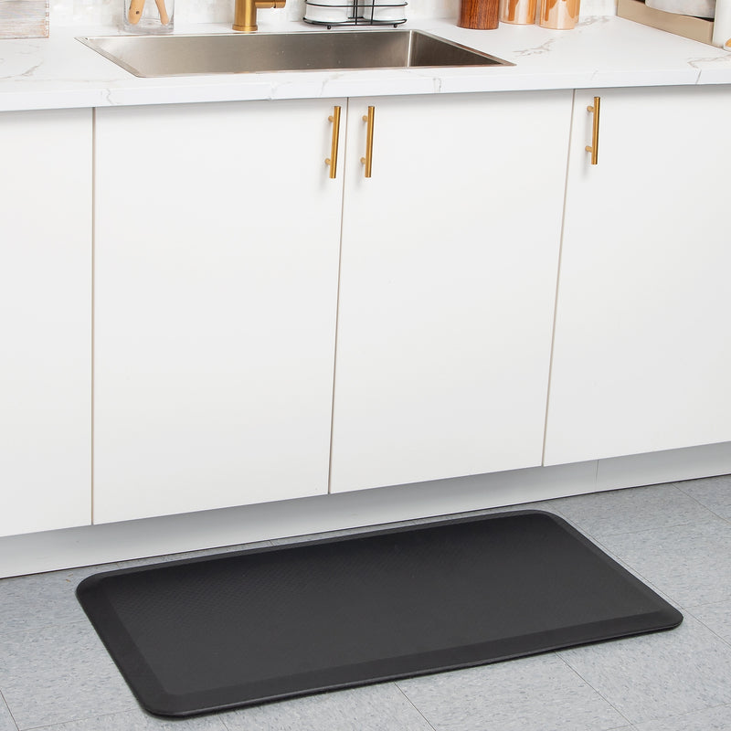 Mind Reader Anti-Fatigue Standing Desk Mat, 39.5" x 20.25", Black (SDMAT-BLK)