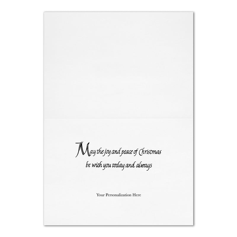 "Merry Christmas Pine Cones" Holiday Card w/ White Unlined Envelope, 250/BX