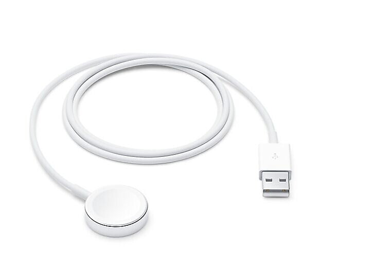 Apple Watch Magnetic Charging Cable, White (MX2E2AM/A)