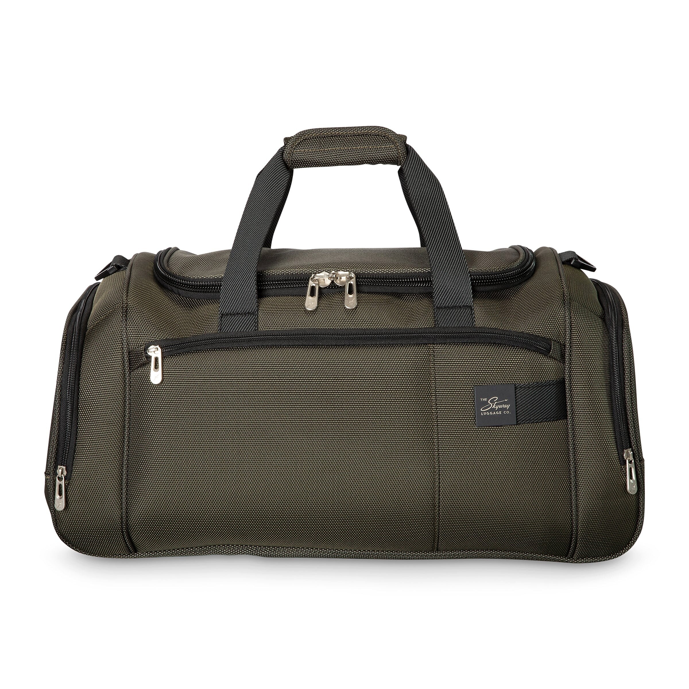 Skyway Luggage Sigma 7.0 22" Polyester Carry-On Weekender Duffel, Pine (177-22-305-DFL)
