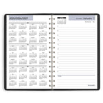 2026 AT-A-GLANCE DayMinder 5" x 8" Daily Appointment Book, Faux Leather Cover, Black (SK44-00-26)