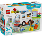 LEGO DUPLO Town Ambulance & Driver, 19 Pieces (10447)
